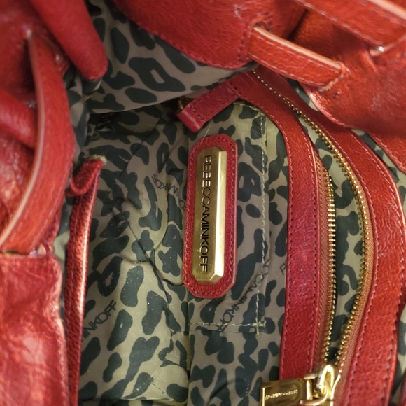 Red Leather Hobo By Rebecca MINKOFF - Picture 7 of 8